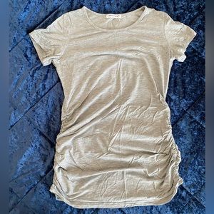 Maternity Light Gray Smallshow Ruched Top